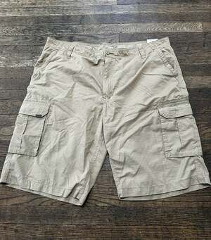 NWT Smith's Workwear RipStop Performance Relaxed Fit Cargo Shorts Mens 42 Khaki